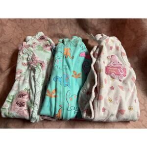 Baby Girls Variety Sleepers Set of 3, size 3 mos,